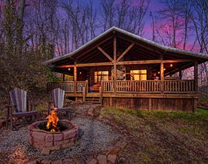 Sunset Cove Cabin for Rent in Hocking Hills Ohio
